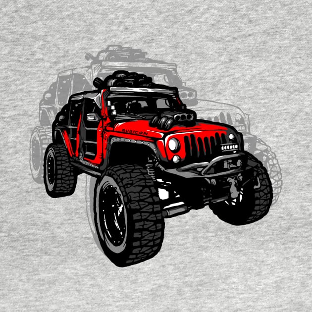 rubicon jeep by stonehouse art